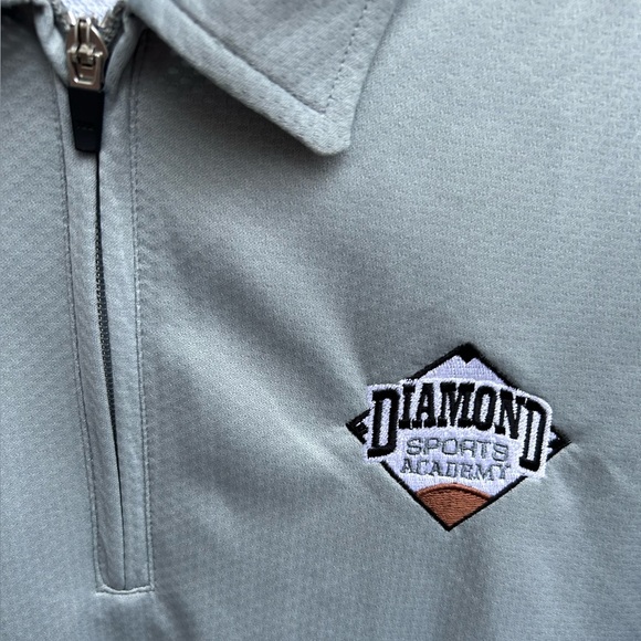NWT Alo Coolfit Diamond Sports Academy Mens 1/4 Zip Short Sleeve Shirt XXL - Picture 3 of 5